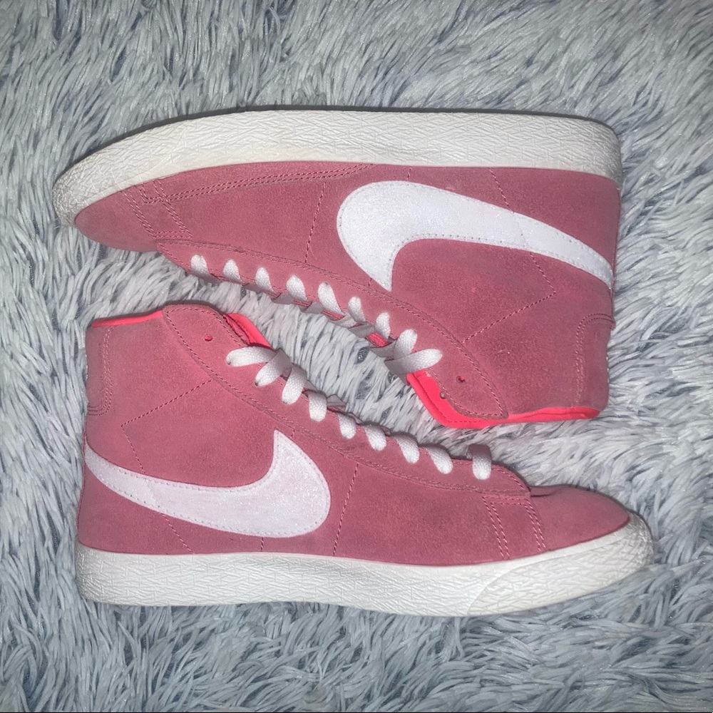 Nike Blazer Mid 8.5 Custom Suede Pink Shoes